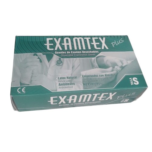 GUANTE EXANTEX DESECHABLE PARA EXAMEN TALLA S X 100 UNDS